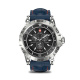 Swiss Military Dom 2 Silver Frame Blue Silicon Strap