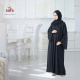 Light Weight Simple Black Closed Abaya