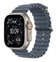 Apple Watch Ultra 3 GPS + Cellular 49mm Natural Titanium Case with Anchor Blue Ocean Band