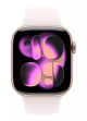 Apple Watch Series 11 GPS + Cellular 42mm Rose Gold Aluminium Case with Light Blush Sport Band S/M