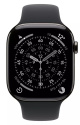 Apple Watch Series 11 GPS + Cellular 46mm Slate Titanium Case with Black Sport Band M/L