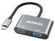 Mowsil USB-C to HDMI+VGA Adapter