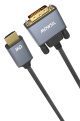 Mowsil HDMI to DVI Cable 2Mtr  (Bidirectional)
