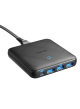 Anker PowerPort Atom III Slim 4 ports 65W & PIQ 3.0-Black