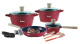 Chefline Die-cast Marble Cookware Set 14 Pieces