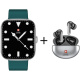 Swiss Military ALPS4 Smart Watch Green SILF-GRNSS + Earbuds TWS-VICTOR3 Bundle Offer