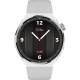 Xcell Elite 4 Smart Watch with Silver Metal Frame Grey Silicon Strap