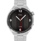Xcell Elite 4 Smart Watch with Silver Metal Frame Silver Stainless Steel Strap