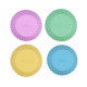 Wilton Pastel Silicone Baking Cups Standard size, 12pcs